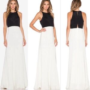 Jill Stuart Black and White Two-Tone Dress